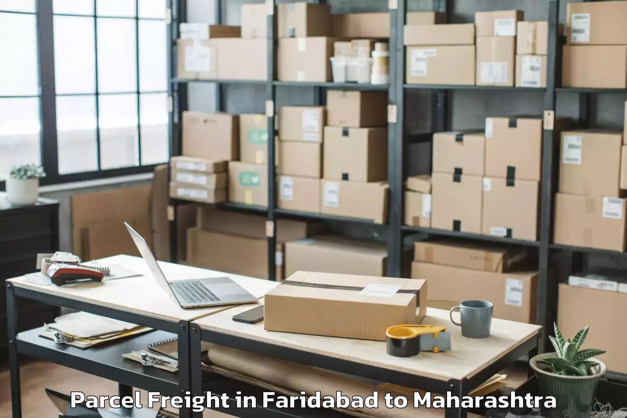 Top Faridabad to Aheri Parcel Freight Available